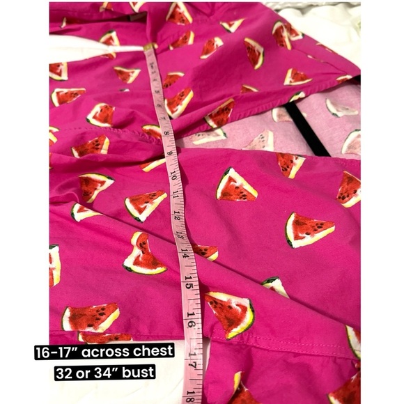 Color Me Courtney Emily Wrap Top Pink Watermelon Designer Blouse Womens Sz XS - Picture 10 of 13